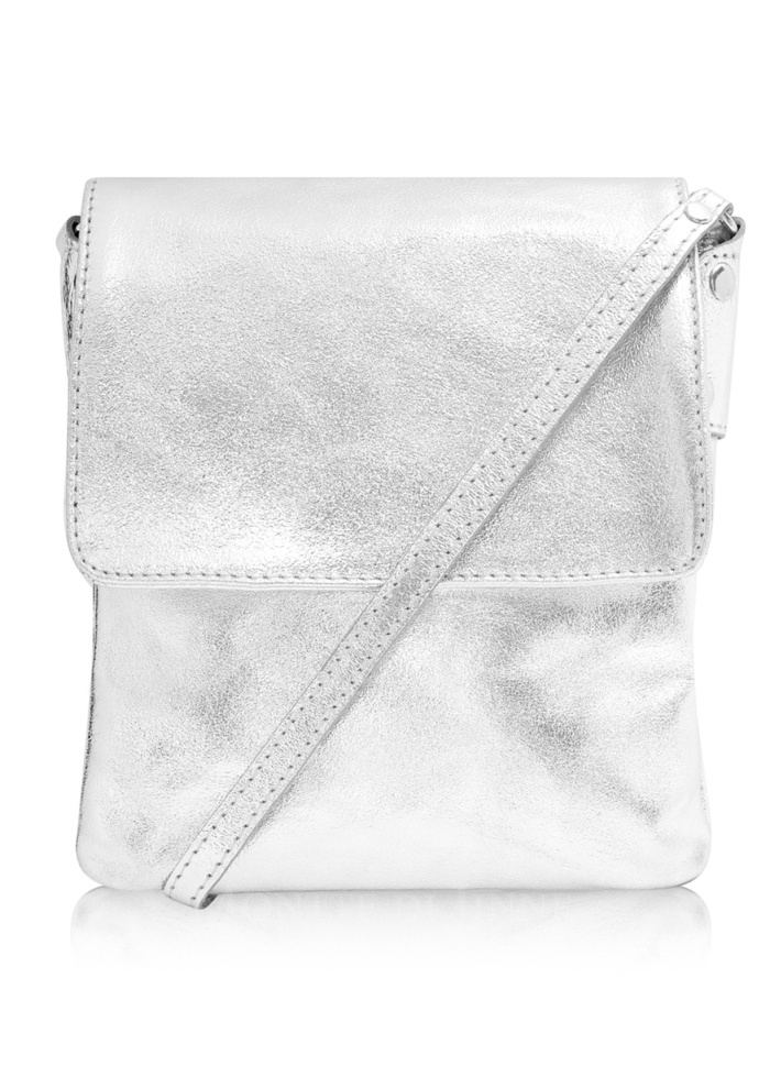 CPW | Hatton Silver Leather Crossbody Bag