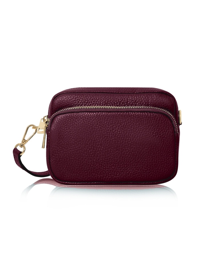 CPW | Lincoln Crossbody Plum Leather Bag