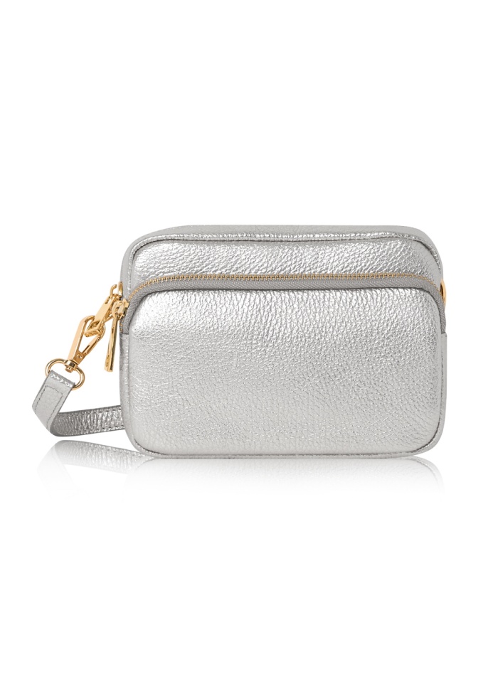 CPW | Lincoln Crossbody Silver Leather Bag