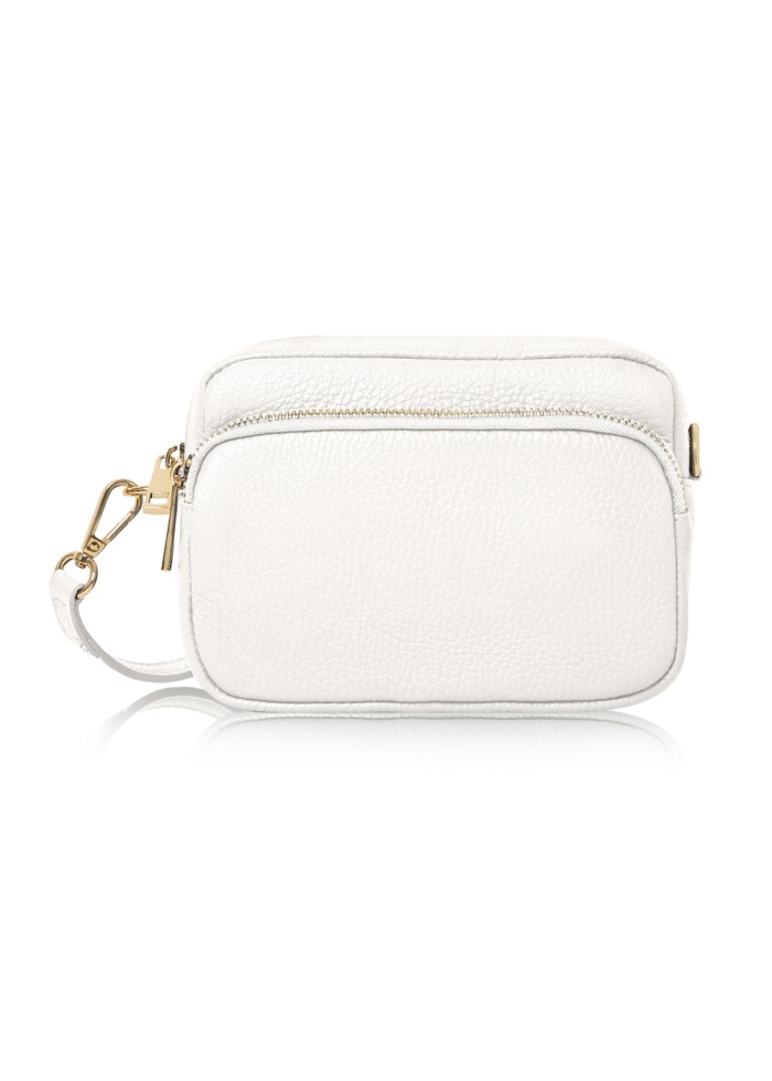 CPW | Lincoln Crossbody White Leather Bag
