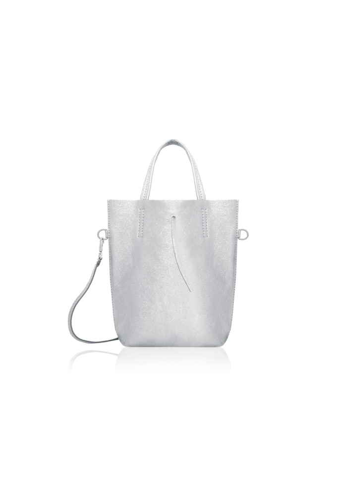 CPW | Buttermere Silver Leather Tote Bag