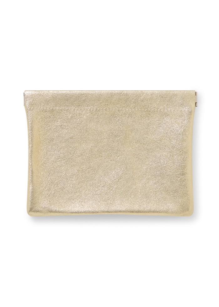 CPW | York Gold Leather Clutch Pouch