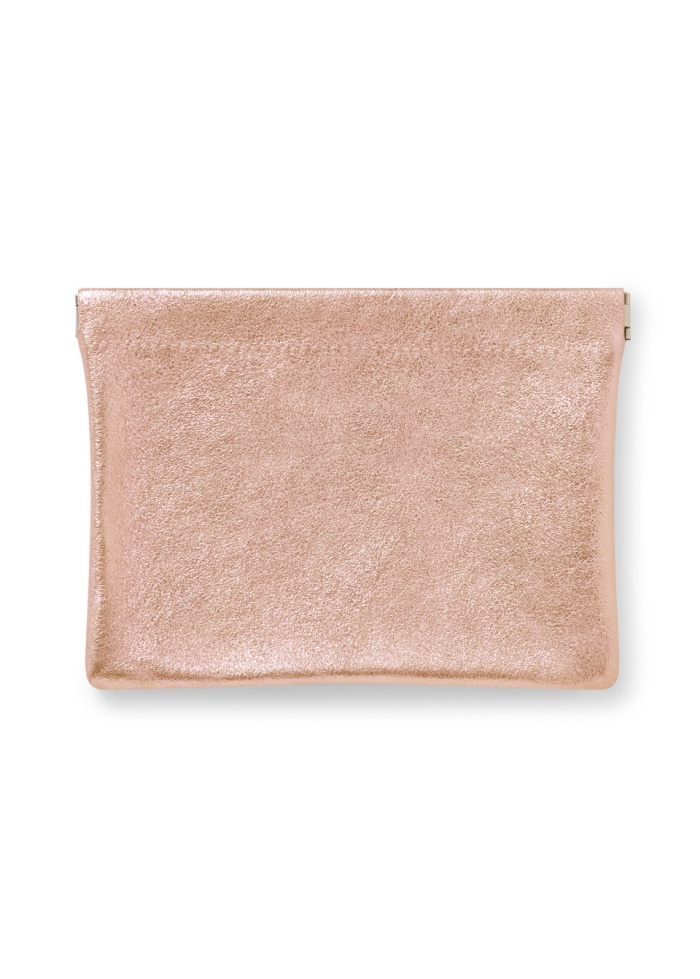 CPW | York Rose Gold Leather Clutch Pouch