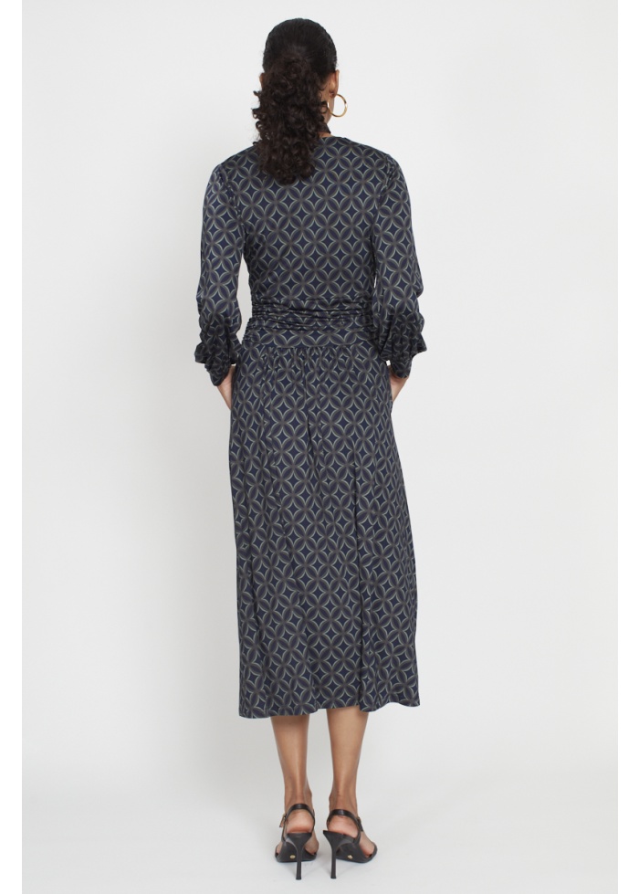 Onjenu | Sharon Midi Dress Geo Green