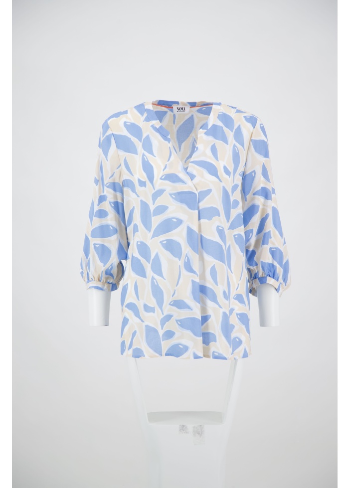 Just White | Abstract Blouse