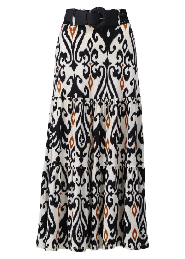 DesignCR | Belted Tier Skirt