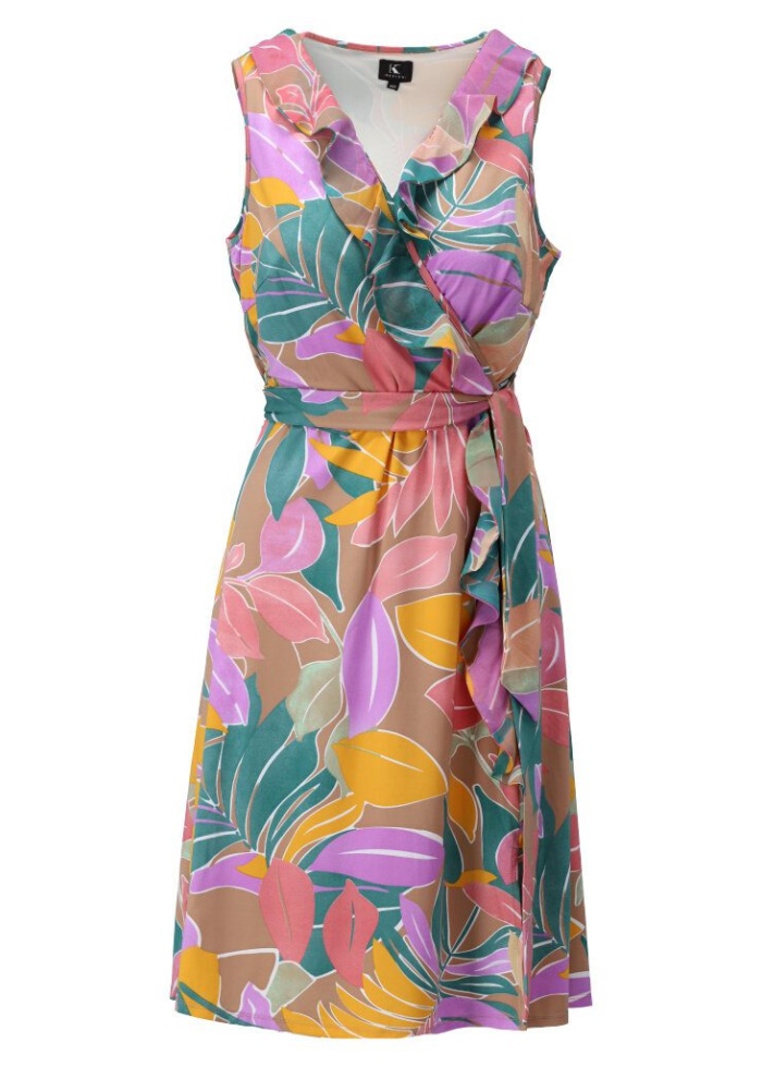 DesignCR | Frill Wrap Dress