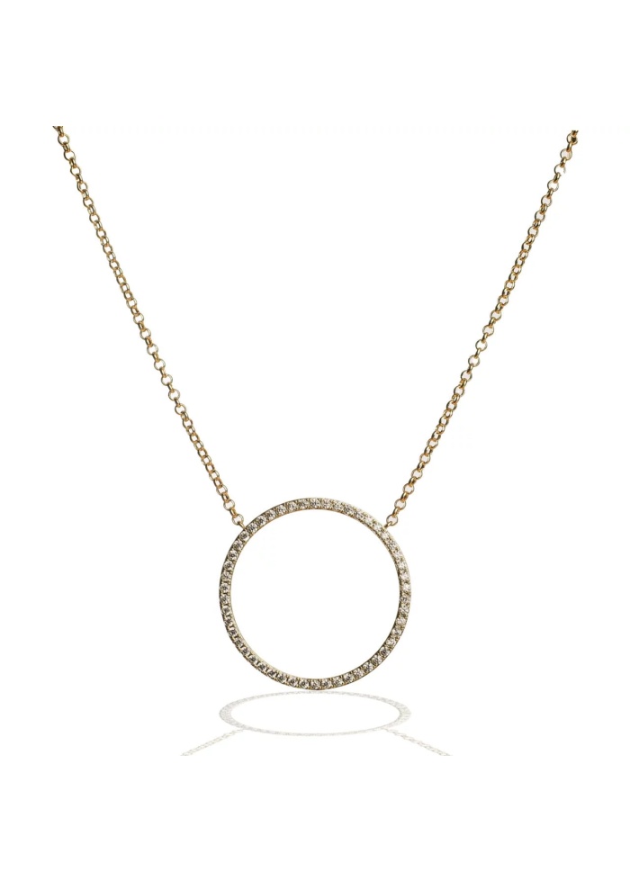 Zelly | Diamante Circle Necklace