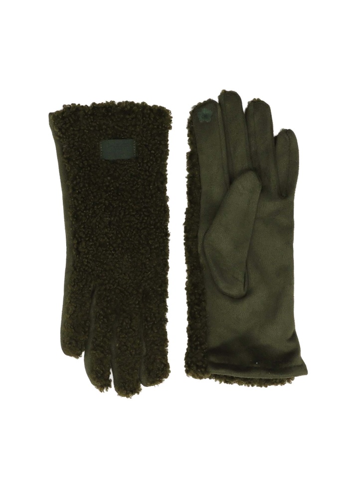 Zelly | Teddy Gloves Green
