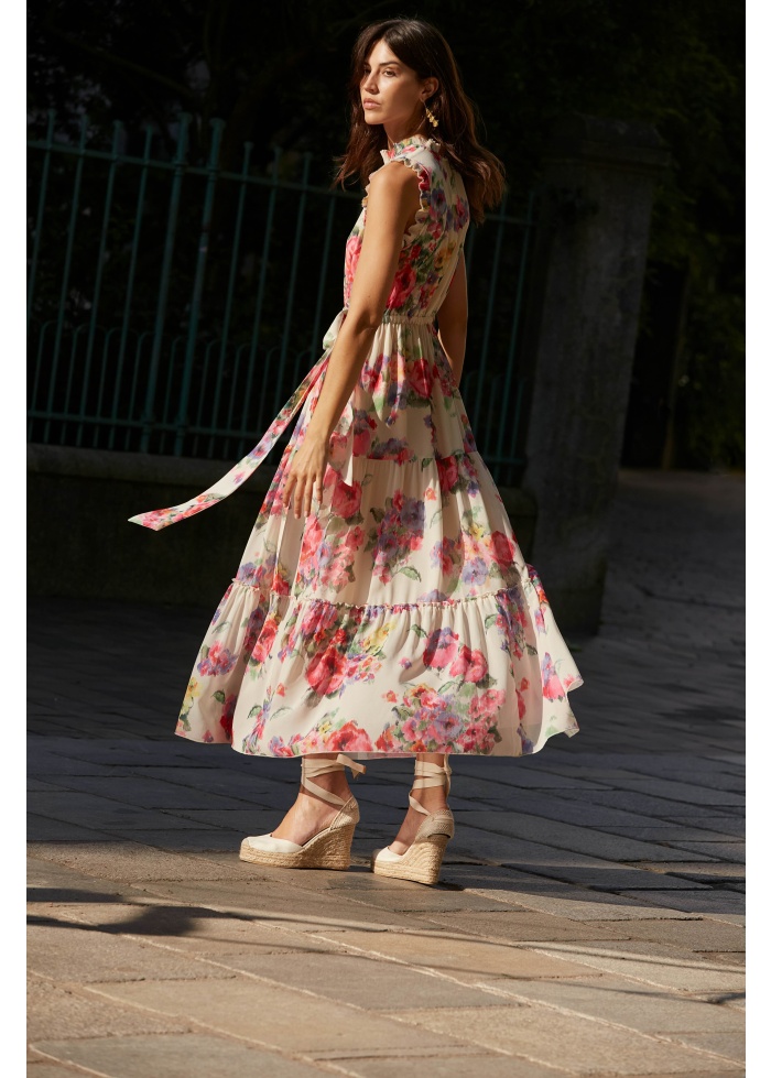 Oui | Chiffon Maxi Dress