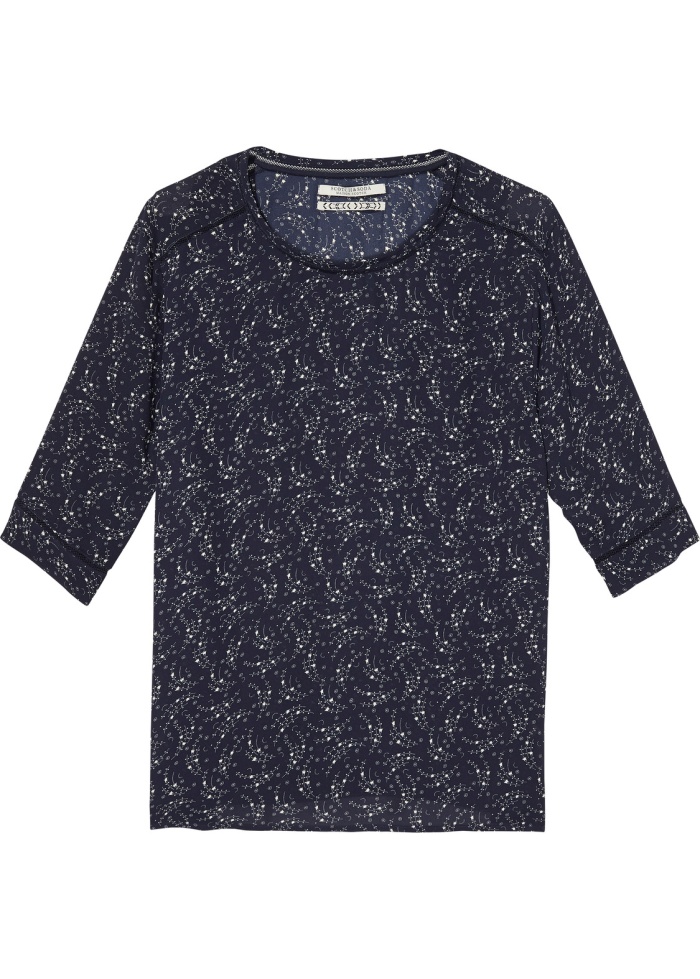 Maison Scotch | Relaxed Ladder Detailed Top