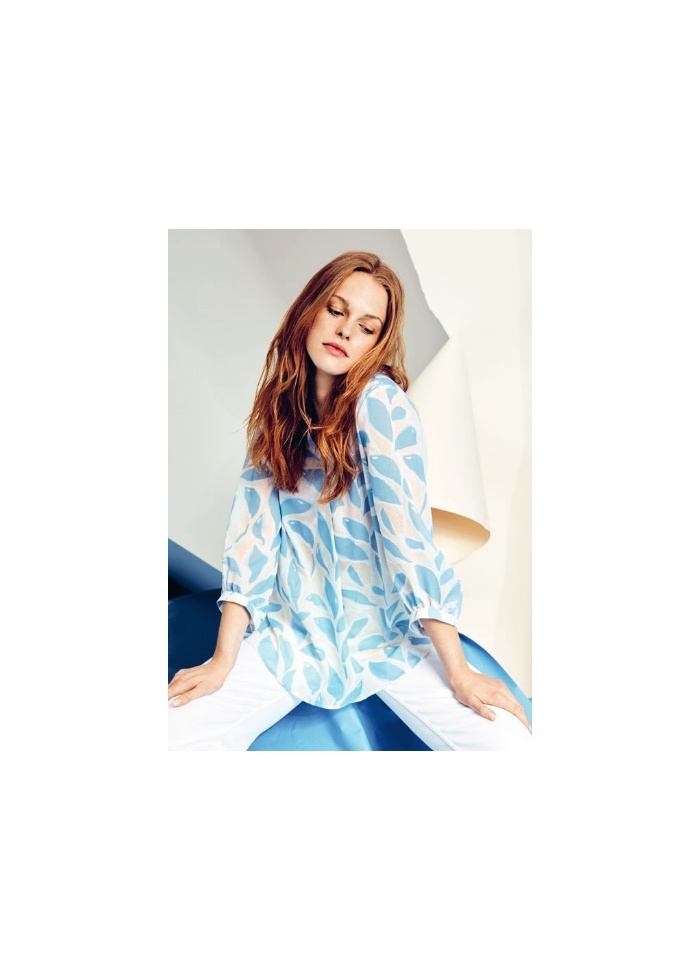 Just White | Abstract Blouse