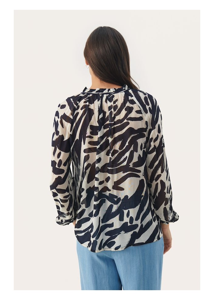 Part Two | Elsia Blouse Navy Print