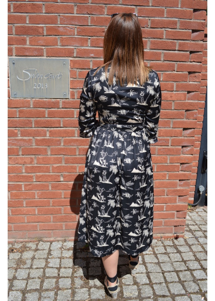 Maison Scotch | Printed Stain Midi Dress