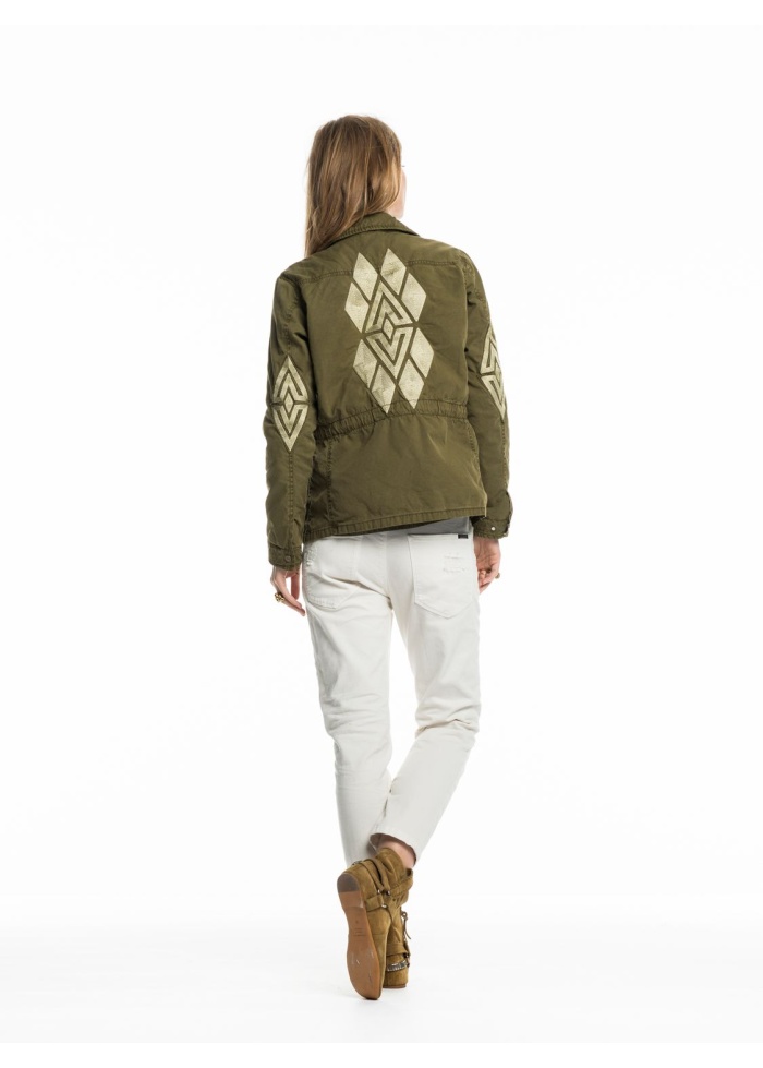 Maison Scotch | Embroidered Military Jacket