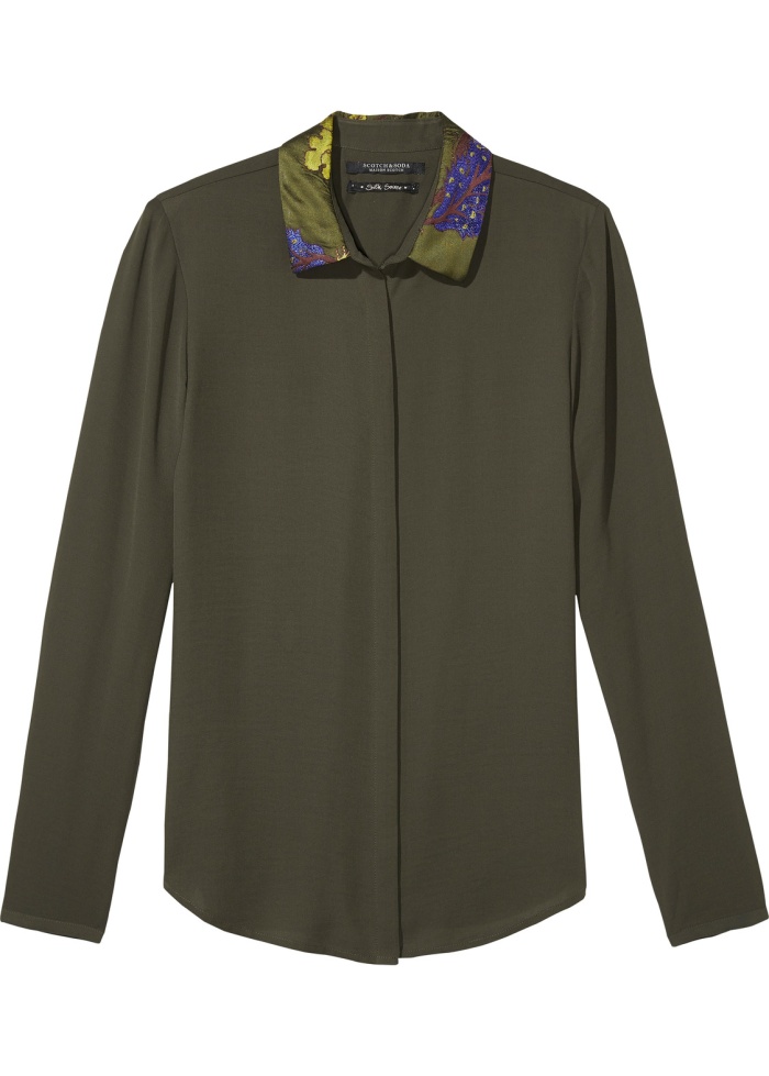 Maison Scotch | Jacquard Collar blouse