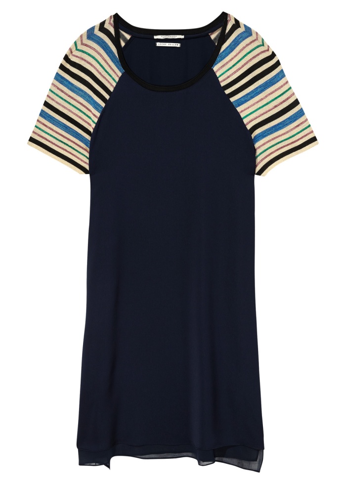 Maison Scotch | Dress with Knitted Sleeves