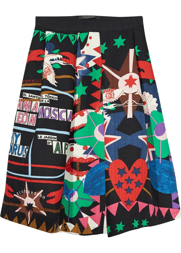 Maison Scotch | Flaring Midi Skirt