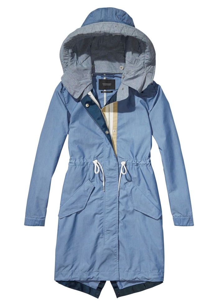Maison Scotch | Light Blue Parka