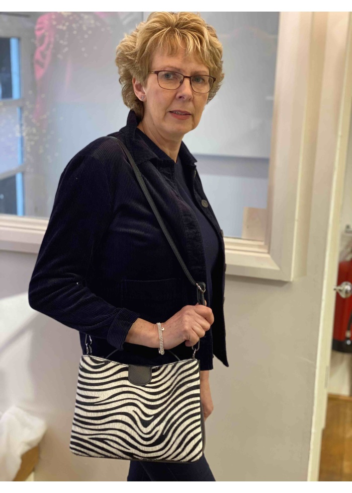 CPW | Zebra Design Leather Handbag