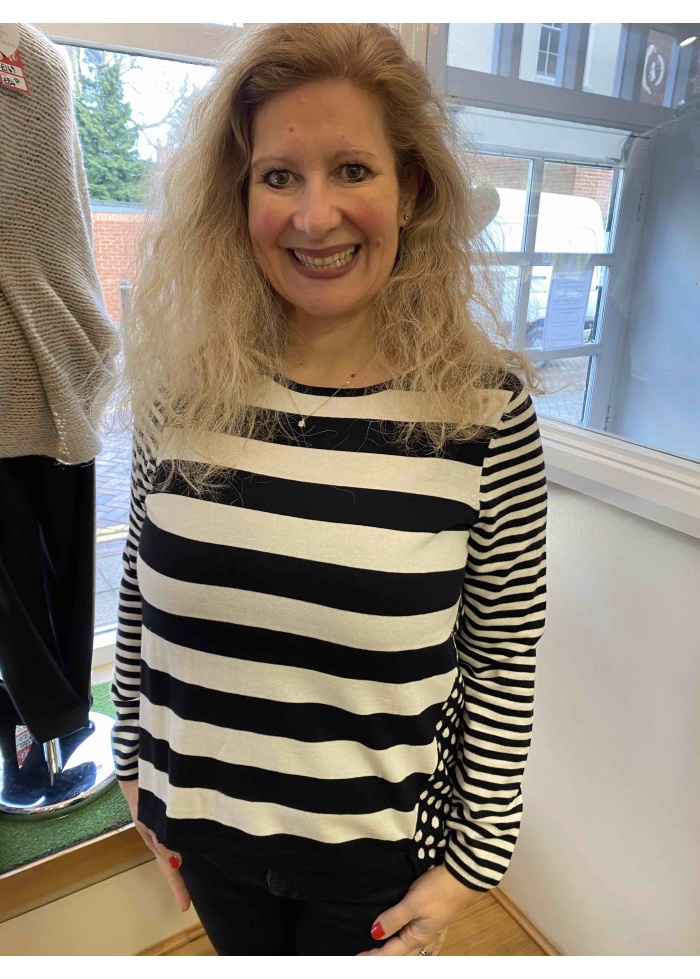 Oui | Spots & Stripes Jumper