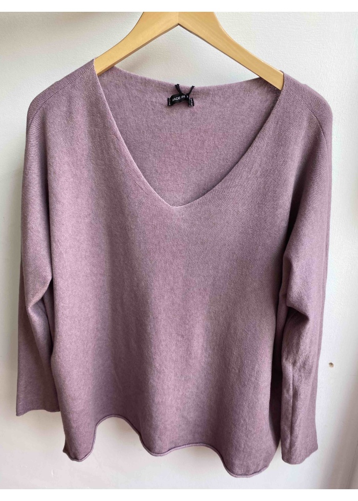 Lulu | Pink V-Neck Jumper