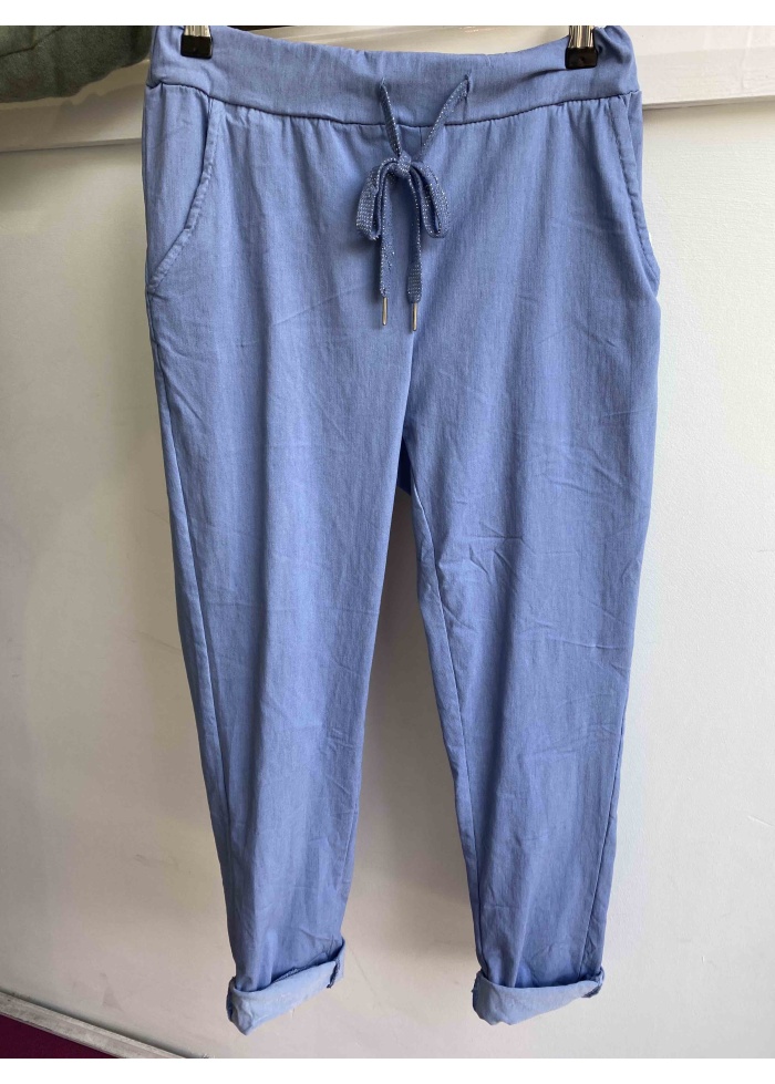 Lulu | Blue Casual Trousers