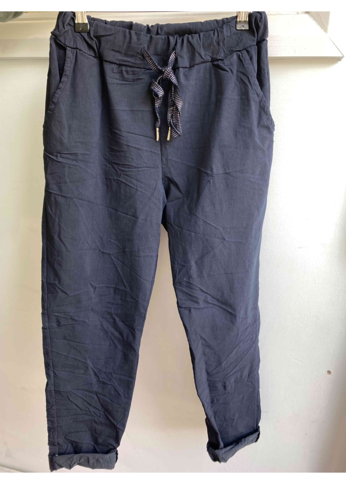 Lulu | Navy Casual Trousers