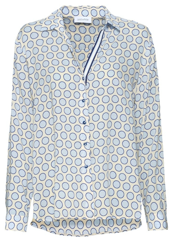 Just White | Spotty Shirt