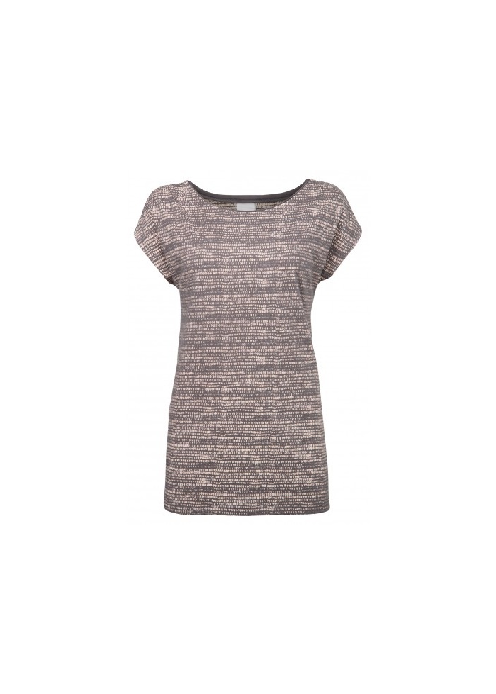 Yaya | Jersey Print Tee with Braid Back