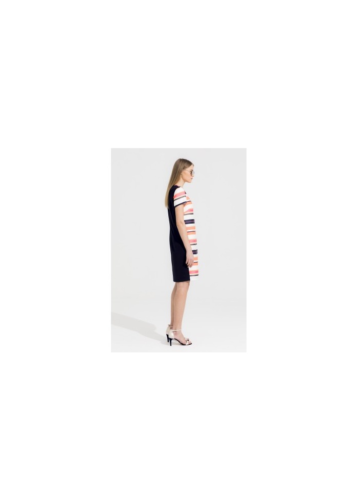 Vilagallo | Magda Fluor Stripe Dress