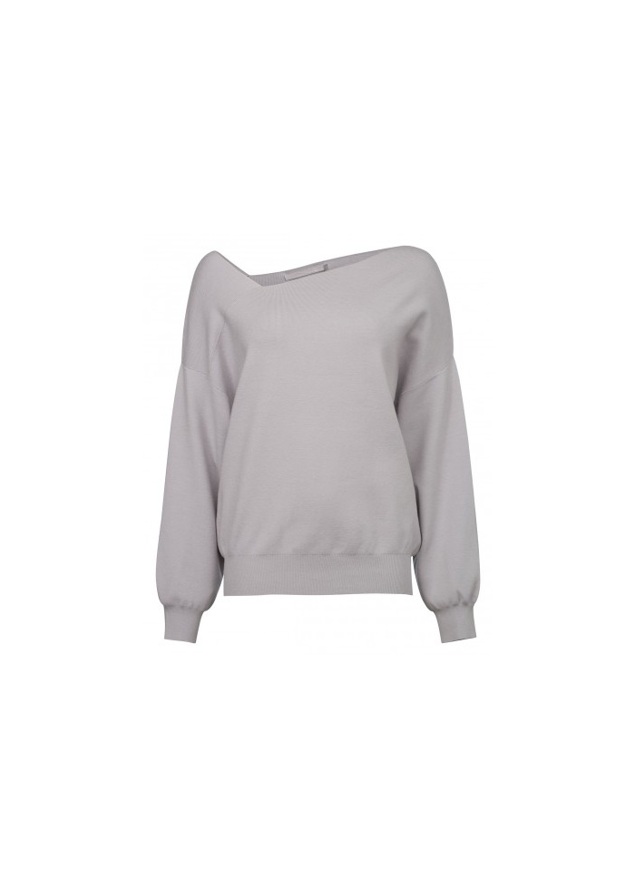 Yaya | Oversized Skew Neck Jumper