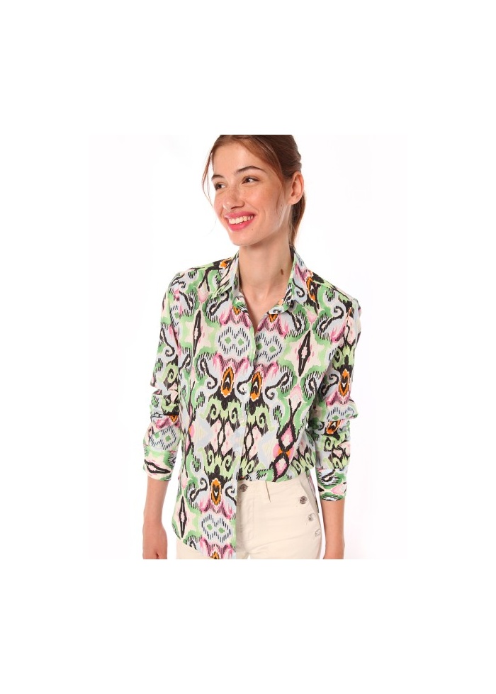 Vilagallo | Gaby Shirt Ikat Watercolour